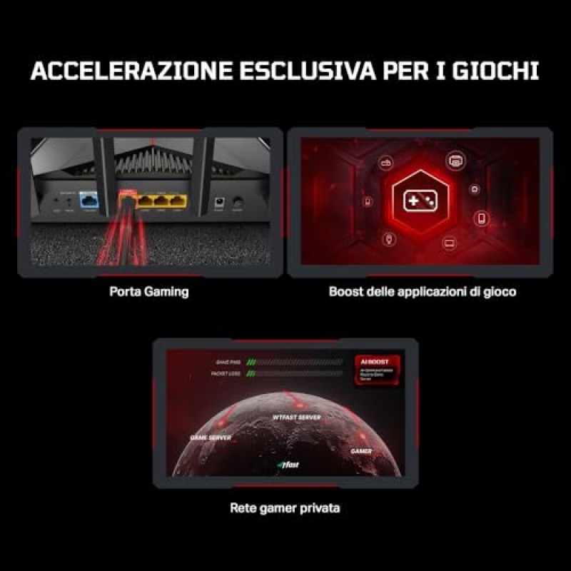 TP-Link Wi-Fi 7 Archer GE230 Router Gaming Dual-Band BE3600Mbps, 2 Porte 2.5Gbps, 3 Porte Gigabit, Canali 320MHz, 4K-QAM, Beamforming, HomeShield, Quad-Core CPU, Non Supporta xDSL