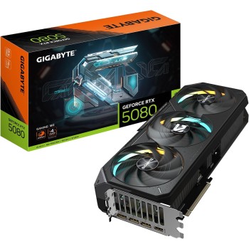 Gigabyte GeForce RTX 5080 GAMING 16G Scheda Grafica - 16GB GDDR7, 256 bit, PCI-E 5.0, 2730MHz Core Clock, 3 x DisplayPort, 1 x HDMI, NVIDIA DLSS 4, GV-N5080GAMING-16GD Gigabyte GeForce RTX 5080 GAMING 16G Scheda Grafica - 16GB GDDR7, 256 bit, PCI-E 5.0, 2730MHz Core Clock, 3 x DisplayPort, 1 x HDMI, NVIDIA DLSS 4, GV-N5080GAMING-16GD