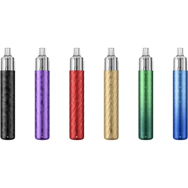 Aspire Cyber G Slim Sigaretta Elettronica per Svapo di Guancia - Pod Mod Kit Tiro Automatico, Batteria 1200 mAh, Voltaggio 3,4V, Cartuccia TG Pod 3ml Senza Liquido (Metal Green Gradient/Fade) - Metal Green Gradient/Fade