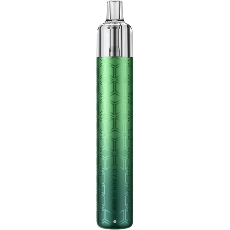 Aspire Cyber G Slim Sigaretta Elettronica per Svapo di Guancia - Pod Mod Kit Tiro Automatico, Batteria 1200 mAh, Voltaggio 3,4V, Cartuccia TG Pod 3ml Senza Liquido (Metal Green Gradient/Fade) - Metal Green Gradient/Fade