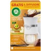 Air Wick Diffusore Elettrico di Oli Essenziali, 1 Diffusore completo gadget, 1 Ricarica per Diffusore Elettrico, Fragranza Dolce Vaniglia e Burro di Karitè - Vaniglia E Thè Bianco