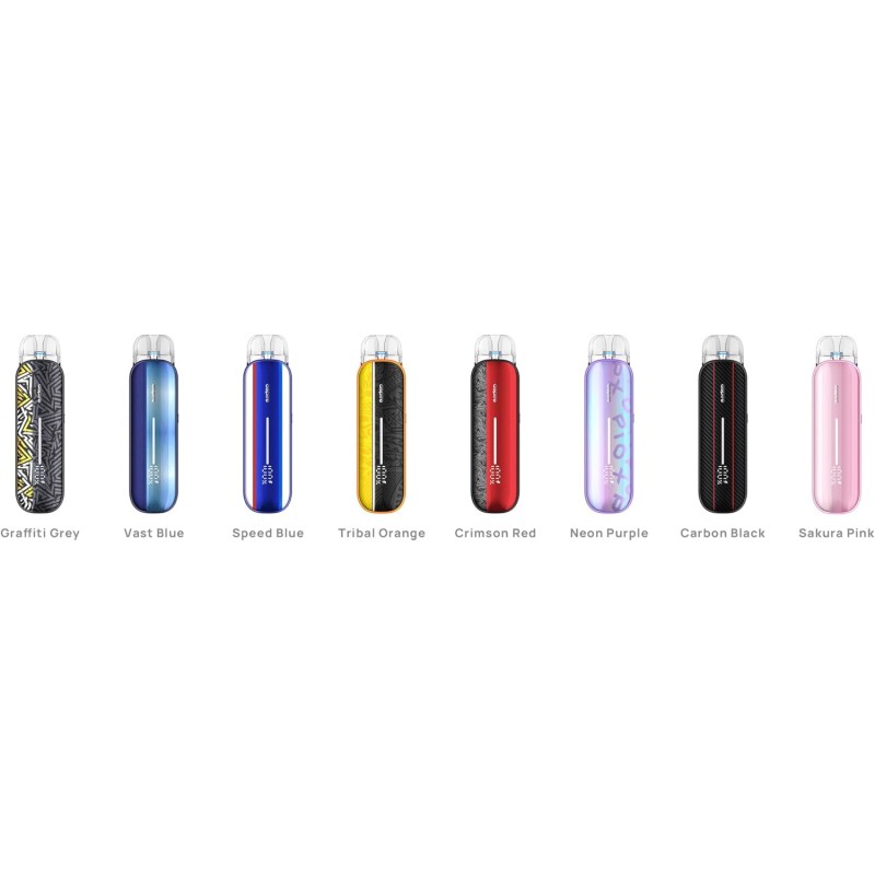 Aspire Pixo Aura Sigaretta Elettronica Guancia e RDL 25W - Svapo Kit Completo Batteria 1300 mAh, Pod 3ml, Indicatore Led Colorato, Tiro Automatico (Vast Blue) - Vast Blue