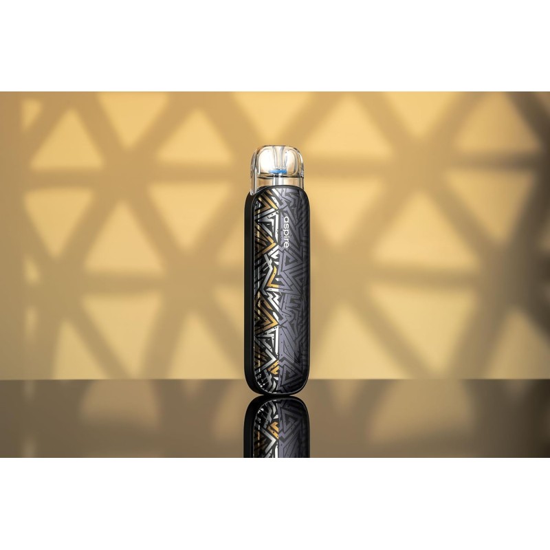 Aspire Pixo Aura Sigaretta Elettronica Guancia e RDL 25W - Svapo Kit Completo Batteria 1300 mAh, Pod 3ml, Indicatore Led Colorato, Tiro Automatico (Graffiti Grey) - Graffiti Grey