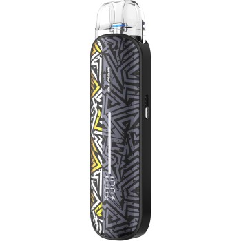 Aspire Pixo Aura Sigaretta Elettronica Guancia e RDL 25W - Svapo Kit Completo Batteria 1300 mAh, Pod 3ml, Indicatore Led Colorato, Tiro Automatico (Graffiti Grey) - Graffiti Grey