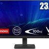 Lenovo L24-41 Monitor 24" FHD (1920x1080) Frameless, IPS, 100Hz, Regolabile, Porte HDMI e VGA, Cavo HDMI incluso - Raven Black