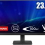 Lenovo L24-41 Monitor 24" FHD (1920x1080) Frameless, IPS, 100Hz, Regolabile, Porte HDMI e VGA, Cavo HDMI incluso - Raven Black