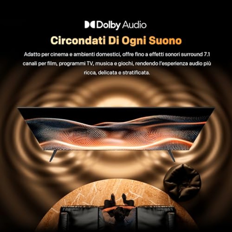 Metz QLED 32 Pollici Smart TV HD, 32MQF7000Z, HDR10, Dolby Audio, Riduzione Luce Blu, Google TV, Googlecast,Tuner DVB-T/T2/C/S/S2/Analogico - 32"