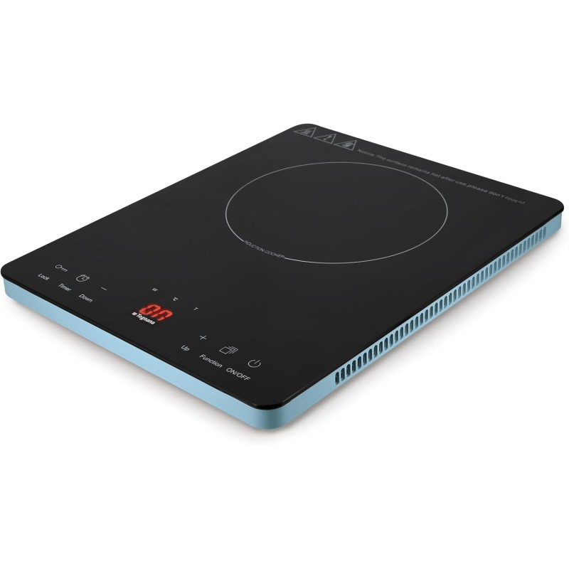 Tognana Iridea, Piastra Induzione 200-2000w con display digitale a 4 cifre, e comandi soft-touch, Carta da Zucchero