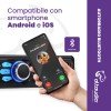 Altaudia Autoradio Auto - 1 DIN - 4x45W - Bluetooth 5.0, Funzione AUX, Lettore MP3 e x2 USB, FM, Vivavoce, 7 Colori, Telecomando, Funzione Memoria, Schermo LCD, iOS & Android