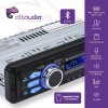 Altaudia Autoradio Auto - 1 DIN - 4x45W - Bluetooth 5.0, Funzione AUX, Lettore MP3 e x2 USB, FM, Vivavoce, 7 Colori, Telecomando, Funzione Memoria, Schermo LCD, iOS & Android
