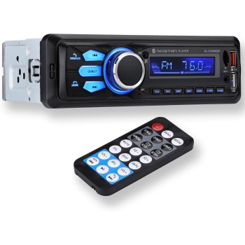 Altaudia Autoradio Auto - 1 DIN - 4x45W - Bluetooth 5.0, Funzione AUX, Lettore MP3 e x2 USB, FM, Vivavoce, 7 Colori, Telecomando, Funzione Memoria, Schermo LCD, iOS & Android Altaudia Autoradio Auto - 1 DIN - 4x45W - Bluetooth 5.0, Funzione AUX, Lettore MP3 e x2 USB, FM, Vivavoce, 7 Colori, Telecomando, Funzione Memoria, Schermo LCD, iOS & Android