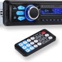 Altaudia Autoradio Auto - 1 DIN - 4x45W - Bluetooth 5.0, Funzione AUX, Lettore MP3 e x2 USB, FM, Vivavoce, 7 Colori, Telecomando, Funzione Memoria, Schermo LCD, iOS & Android