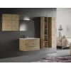 IRIS 100 - Mobile Bagno Sospeso IN KIT DA MONTARE 100 CM QUERCIA NATURALE con Lavabo, Specchio e Lampada LED, L.101 X P.47 X H.53 cm - L. 101 X P. 47 X H. 53 CM Quercia Naturale IRIS 100 - Mobile Bagno Sospeso IN KIT DA MONTARE 100 CM QUERCIA NATURALE con Lavabo, Specchio e Lampada LED, L.101 X P.47 X H.53 cm - L. 101 X P. 47 X H. 53 CM Quercia Naturale