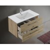 IRIS 100 - Mobile Bagno Sospeso IN KIT DA MONTARE 100 CM QUERCIA NATURALE con Lavabo, Specchio e Lampada LED, L.101 X P.47 X H.53 cm - L. 101 X P. 47 X H. 53 CM Quercia Naturale IRIS 100 - Mobile Bagno Sospeso IN KIT DA MONTARE 100 CM QUERCIA NATURALE con Lavabo, Specchio e Lampada LED, L.101 X P.47 X H.53 cm - L. 101 X P. 47 X H. 53 CM Quercia Naturale