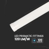 V-TAC Plafoniera LED 120 CM Lineare da Soffitto - 40W - Chip Samsung - Lampada Rettangolare 4300 Lumen IP20 per Parete, Garage, Negozio - Tubo LED - Luce 3000k Bianca Calda - Bianco Caldo