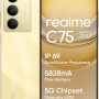 realme C75 5G Smartphone, 8+256GB, Batteria Titan da 5828 mAh, Chipset Dimensity 6300 5G, Display con Modalità comfort visivo da 120 Hz, Fotocamera AI da 50 MP, Oro - 8+256GB Oro