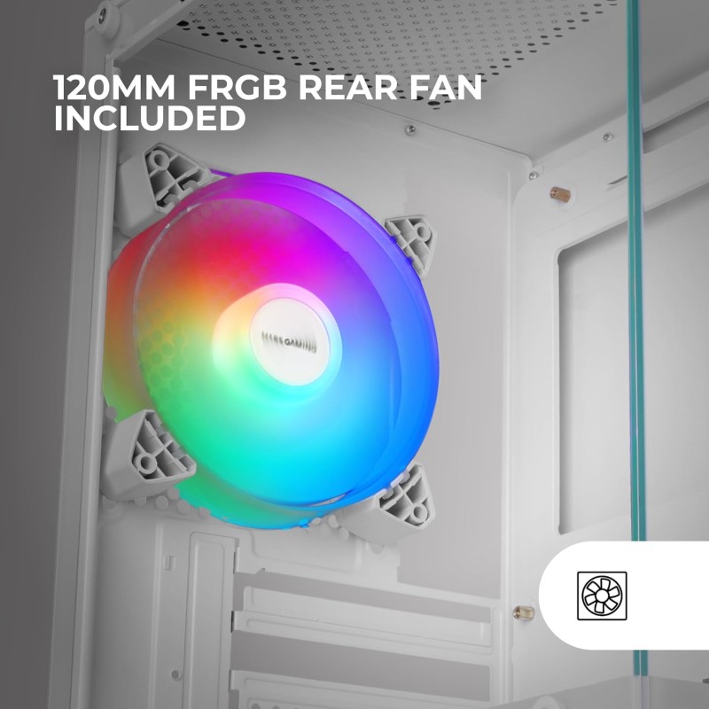 Mars Gaming MC-SE2, Case Gaming MicroATX, Vetro Temperato Frontale e Laterale Senza Cornice, Ventola FRGB 120mm, Struttura a Doppia Camera, Case PC Compatto con Grande Capacità Interna, Bianco Mars Gaming MC-SE2, Case Gaming MicroATX, Vetro Temperato Frontale e Laterale Senza Cornice, Ventola FRGB 120mm, Struttura a Doppia Camera, Case PC Compatto con Grande Capacità Interna, Bianco