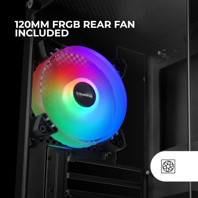Mars Gaming MC-SE2, Case Gaming MicroATX, Vetro Temperato Frontale e Laterale Senza Cornice, Ventola FRGB 120mm, Struttura a Doppia Camera, Case PC Compatto con Grande Capacità Interna, Nero Mars Gaming MC-SE2, Case Gaming MicroATX, Vetro Temperato Frontale e Laterale Senza Cornice, Ventola FRGB 120mm, Struttura a Doppia Camera, Case PC Compatto con Grande Capacità Interna, Nero