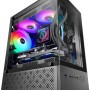 Mars Gaming MC-SE2, Case Gaming MicroATX, Vetro Temperato Frontale e Laterale Senza Cornice, Ventola FRGB 120mm, Struttura a Doppia Camera, Case PC Compatto con Grande Capacità Interna, Nero