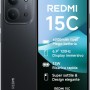 Xiaomi Redmi 15C, Smartphone 4+128GB, Display 6,9" 120Hz, 7,99mm, MediaTek Helio G81-Ultra, Dual camera da 50MP, Mega batteria da 6000mAh, Garanzia 2 anni, Nero, Caricabatterie non incluso - 4+128GB Nero