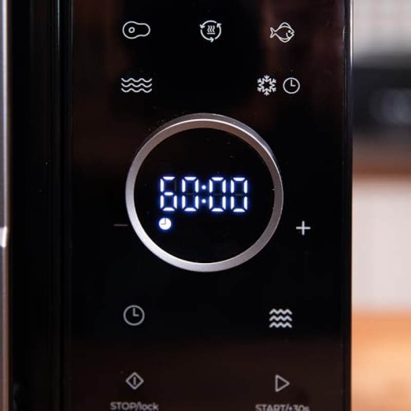 Cecotec Microonde touch con griglia da 23 l Proclean 6120. Grill, 800 W e 1000 W, digitale, cottura uniforme, 5 livelli di potenza, funzione scongelamento, timer 60 min, piatto girevole 285 mm