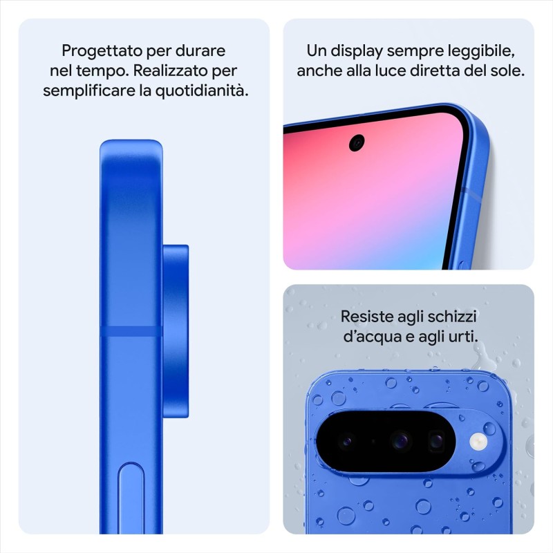 Google Pixel 10 - Smartphone Android sbloccato con Gemini, tripla fotocamera posteriore avanzata, autonomia di 24 ore e display Actua 6,3" - blu indaco, 128GB - 128 GB Blu Indaco Google Pixel 10 - Smartphone Android sbloccato con Gemini, tripla fotocamera posteriore avanzata, autonomia di 24 ore e display Actua 6,3" - blu indaco, 128GB - 128 GB Blu Indaco