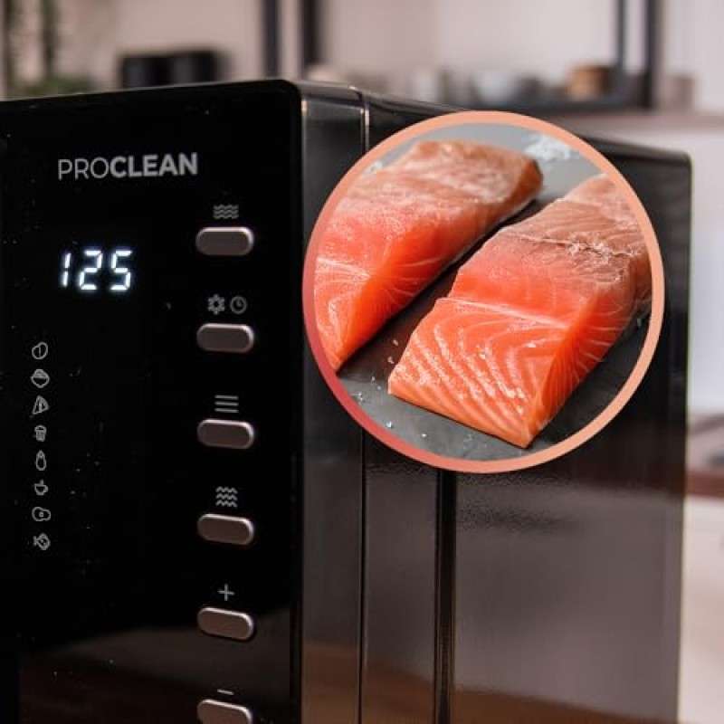 Cecotec Microonde digitale con griglia da 23 l Proclean 5130. 800 W e 1000 W Grill, cottura uniforme, 5 livelli di potenza, funzione scongelata, timer 60 min, piatto girevole 285 mm Cecotec Microonde digitale con griglia da 23 l Proclean 5130. 800 W e 1000 W Grill, cottura uniforme, 5 livelli di potenza, funzione scongelata, timer 60 min, piatto girevole 285 mm