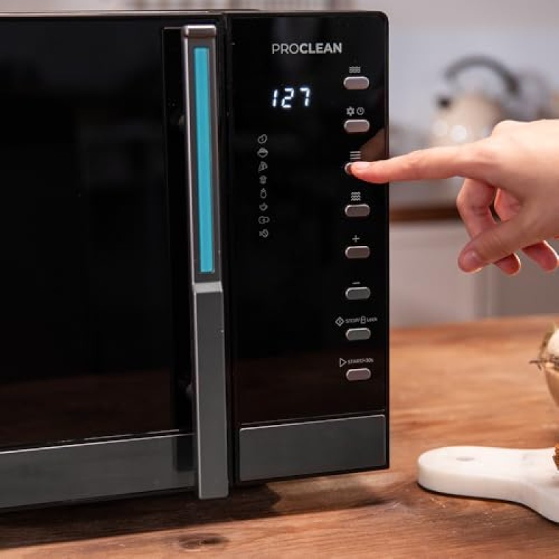 Cecotec Microonde digitale con griglia da 23 l Proclean 5130. 800 W e 1000 W Grill, cottura uniforme, 5 livelli di potenza, funzione scongelata, timer 60 min, piatto girevole 285 mm Cecotec Microonde digitale con griglia da 23 l Proclean 5130. 800 W e 1000 W Grill, cottura uniforme, 5 livelli di potenza, funzione scongelata, timer 60 min, piatto girevole 285 mm