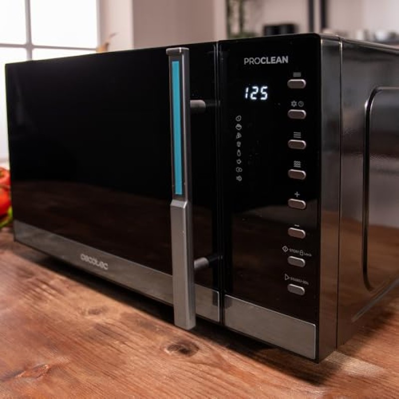 Cecotec Microonde digitale con griglia da 23 l Proclean 5130. 800 W e 1000 W Grill, cottura uniforme, 5 livelli di potenza, funzione scongelata, timer 60 min, piatto girevole 285 mm Cecotec Microonde digitale con griglia da 23 l Proclean 5130. 800 W e 1000 W Grill, cottura uniforme, 5 livelli di potenza, funzione scongelata, timer 60 min, piatto girevole 285 mm