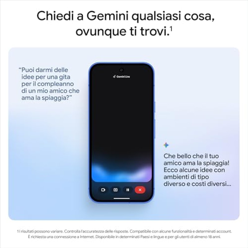 Google Pixel 10 - Smartphone Android sbloccato con Gemini, tripla fotocamera posteriore avanzata, autonomia di oltre 24 ore e display Actua da 6,3" - nero ossidiana, 256GB - 256 GB Nero Ossidiana