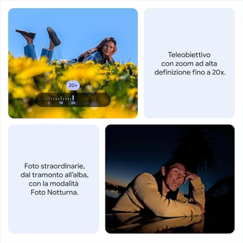 Google Pixel 10 - Smartphone Android sbloccato con Gemini, tripla fotocamera posteriore avanzata, autonomia di oltre 24 ore e display Actua da 6,3" - nero ossidiana, 256GB - 256 GB Nero Ossidiana