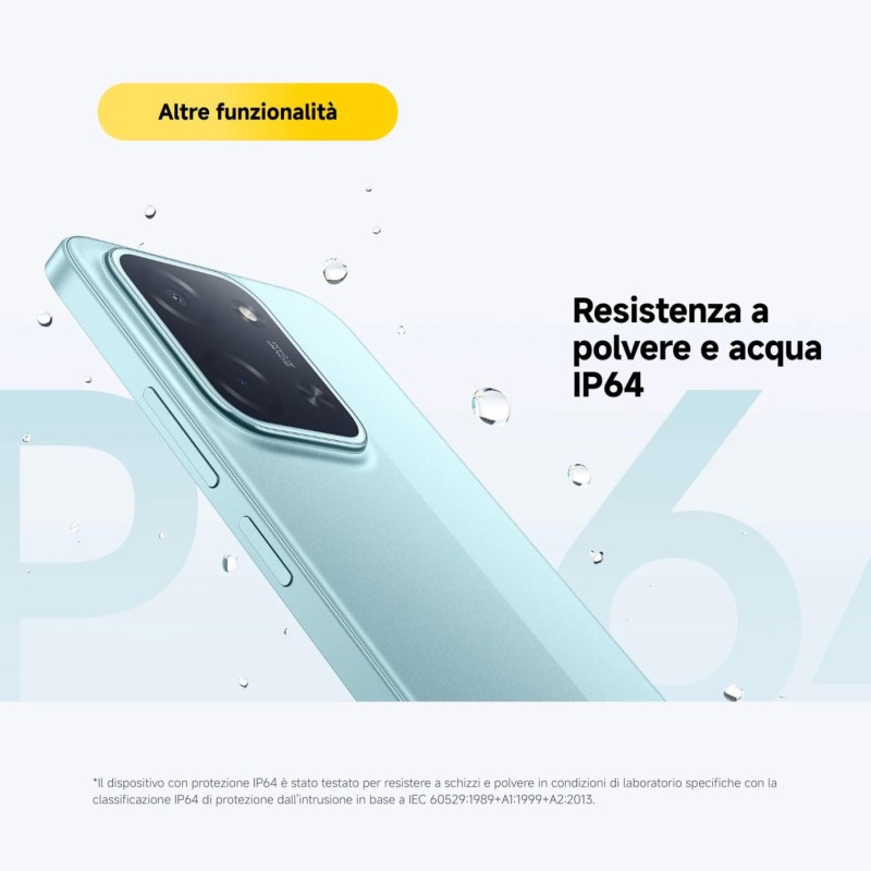 Xiaomi POCO C85, Smartphone 8+256GB, Display 6,9" 120Hz 7,99mm Design, MediaTek Helio G81-Ultra Octa-core, Doppia fotocamera AI da 50MP, 6000mAh, garanzia di 2 anni, Nero, Caricabatteria non incluso - 8+256GB Black Xiaomi POCO C85, Smartphone 8+256GB, Display 6,9" 120Hz 7,99mm Design, MediaTek Helio G81-Ultra Octa-core, Doppia fotocamera AI da 50MP, 6000mAh, garanzia di 2 anni, Nero, Caricabatteria non incluso - 8+256GB Black