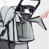 BAKAJI Passeggino per Animali Domestici Carico Massimo 30kg, Carrozzina per Cani e Gatti Pieghevole e Salvaspazio con Cestello Portaoggetti e Ruote Bloccabili, Cappottina Protettiva Anti UV (Grigio) - Grigio BAKAJI Passeggino per Animali Domestici Carico Massimo 30kg, Carrozzina per Cani e Gatti Pieghevole e Salvaspazio con Cestello Portaoggetti e Ruote Bloccabili, Cappottina Protettiva Anti UV (Grigio) - Grigio