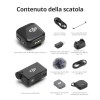 DJI Mic Mini (2 TX + 1 RX), audio ricco di dettagli, microfono wireless per fotocamera/Android, vlog per 2 persone, produzione di squadra