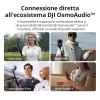 DJI Mic Mini (2 TX + 1 RX), audio ricco di dettagli, microfono wireless per fotocamera/Android, vlog per 2 persone, produzione di squadra