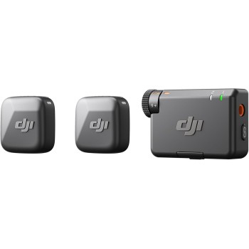 DJI Mic Mini (2 TX + 1 RX), audio ricco di dettagli, microfono wireless per fotocamera/Android, vlog per 2 persone, produzione di squadra