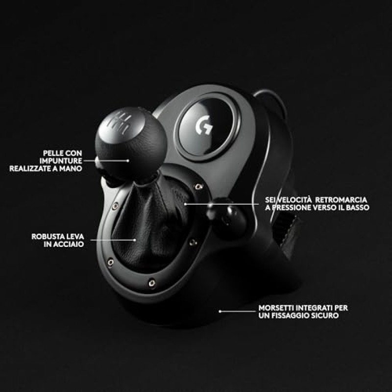 Logitech G G29 SE Driving Force - volante e pedali da corsa, ritorno di forza dinamico, vera pelle + Logitech G Driving Force Shifter - Per PS5, PS4 and PC, Mac - Nero