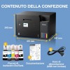 Epson EcoTank ET-3950 Stampante con Serbatoi D’inchiostro | Home Office | Wi-Fi | A4 | Fronte/Retro Stampa, Copia, Scansione | Display LCD 6.1 cm | ADF Da 30 Fogli | 3 Anni D'Inchiostro Inclusi - Nero