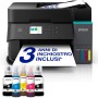 Epson EcoTank ET-3950 Stampante con Serbatoi D’inchiostro | Home Office | Wi-Fi | A4 | Fronte/Retro Stampa, Copia, Scansione | Display LCD 6.1 cm | ADF Da 30 Fogli | 3 Anni D'Inchiostro Inclusi - Nero