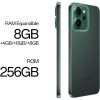 OPPO Reno14 F 5G AI Smartphone, Tripla fotocamera 50+8+2MP, Selfie 32MP, Display 6.57” 120HZ AMOLED FHD+, 6000mAh, RAM 8GB(Esp4GB/6GB/8GB)+ROM 256GB, Supporto Auto [Versione Italia], Luminous Green