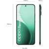 OPPO Reno14 F 5G AI Smartphone, Tripla fotocamera 50+8+2MP, Selfie 32MP, Display 6.57” 120HZ AMOLED FHD+, 6000mAh, RAM 8GB(Esp4GB/6GB/8GB)+ROM 256GB, Supporto Auto [Versione Italia], Luminous Green