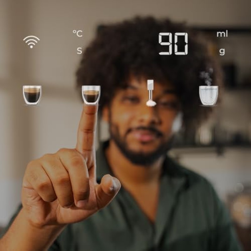 Cecotec Macchina Caffè Superautomatica Compatta Cremmaet Steam Latte Art. 19Bar, Vaporizzatore, Thermoblock, Plug&Play, Macinino Conico, 5 Livelli, Serbatoio Acqua 1.1L, Caffè 150g, Pulizia Automatica