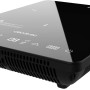 Cecotec Piastra di induzione portatile Full Crystal Onyx. 2000 W, 9 livelli di potenza, vetro smaltato, Temp 60-240 °C, 6 programmi, rilevamento automatico, timer 180 m, protezione surriscaldamento