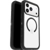 OtterBox Defender Series Pro XT Clear MagSafe cover per iPhone 17 Pro Max, resistente a shock e cadute, cover ultra robusta, testata 7x vs le norme anti caduta MIL-STD 810G, Trasparente/Nero - iPhone 17 Pro Max Trasparente/Nero