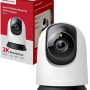 MERCUSYS MC210 Telecamera Wi-Fi Interno 2K 3MP, Videocamera Sorveglianza 360°, Visione Notturna, Audio a 2 Vie, Rilevamento di Movimento/Notifiche/Allarme, ZonaPrivacy, Supporta microSD fino a 512 GB