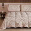 PETTI Artigiani Italiani - Trapunta Invernale, Piumone Matrimoniale Double Face Tinta Unita e Stampa Digitale, Shabby 04 321, 100% Microfibra, Made in Italy - Matrimoniale Shabby 04 321