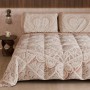 PETTI Artigiani Italiani - Trapunta Invernale, Piumone Matrimoniale Double Face Tinta Unita e Stampa Digitale, Shabby 04 321, 100% Microfibra, Made in Italy - Matrimoniale Shabby 04 321