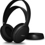 Philips SHC5200M2 Cuffie TV wireless con 30H di riproduzione, Portata 30m, Connessione 2.4G digitale, Vestibilità comoda over-ear, Batteria sostituibile, Audio chiaro dei dialoghi – Nero