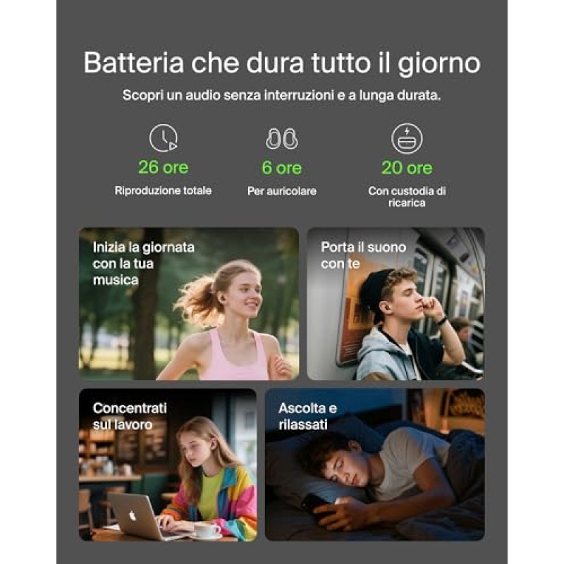 Belkin SoundForm Anywhere Auricolari Bluetooth, Leggeri con Comfort Duraturo, Resistenza all'Acqua di Grado IPX4, Cuffie In Ear Wireless per iPhone, iPad, Tablet, Laptop, Corsa, Sport e Altro, Nero - Black Belkin SoundForm Anywhere Auricolari Bluetooth, Leggeri con Comfort Duraturo, Resistenza all'Acqua di Grado IPX4, Cuffie In Ear Wireless per iPhone, iPad, Tablet, Laptop, Corsa, Sport e Altro, Nero - Black