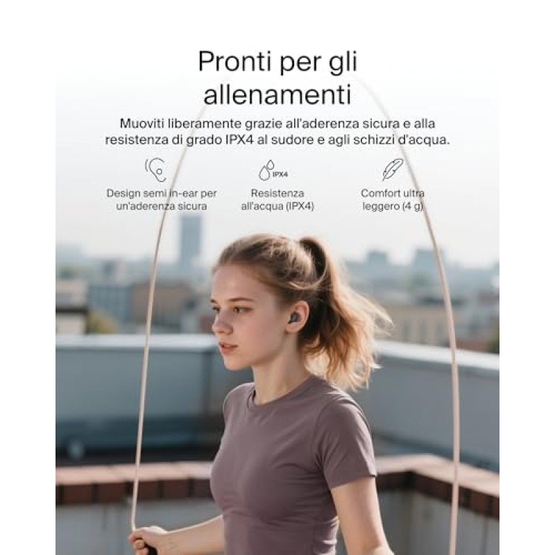 Belkin SoundForm Anywhere Auricolari Bluetooth, Leggeri con Comfort Duraturo, Resistenza all'Acqua di Grado IPX4, Cuffie In Ear Wireless per iPhone, iPad, Tablet, Laptop, Corsa, Sport e Altro, Nero - Black Belkin SoundForm Anywhere Auricolari Bluetooth, Leggeri con Comfort Duraturo, Resistenza all'Acqua di Grado IPX4, Cuffie In Ear Wireless per iPhone, iPad, Tablet, Laptop, Corsa, Sport e Altro, Nero - Black